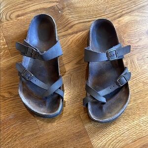 Birkenstock Brown Double Strap Sandals Sz 38